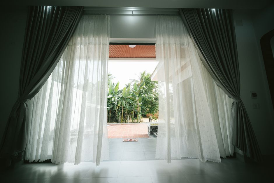 Glass french patio doors